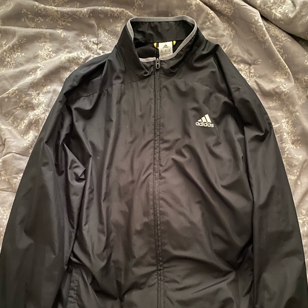 Adidas Black Windbreaker Jacket